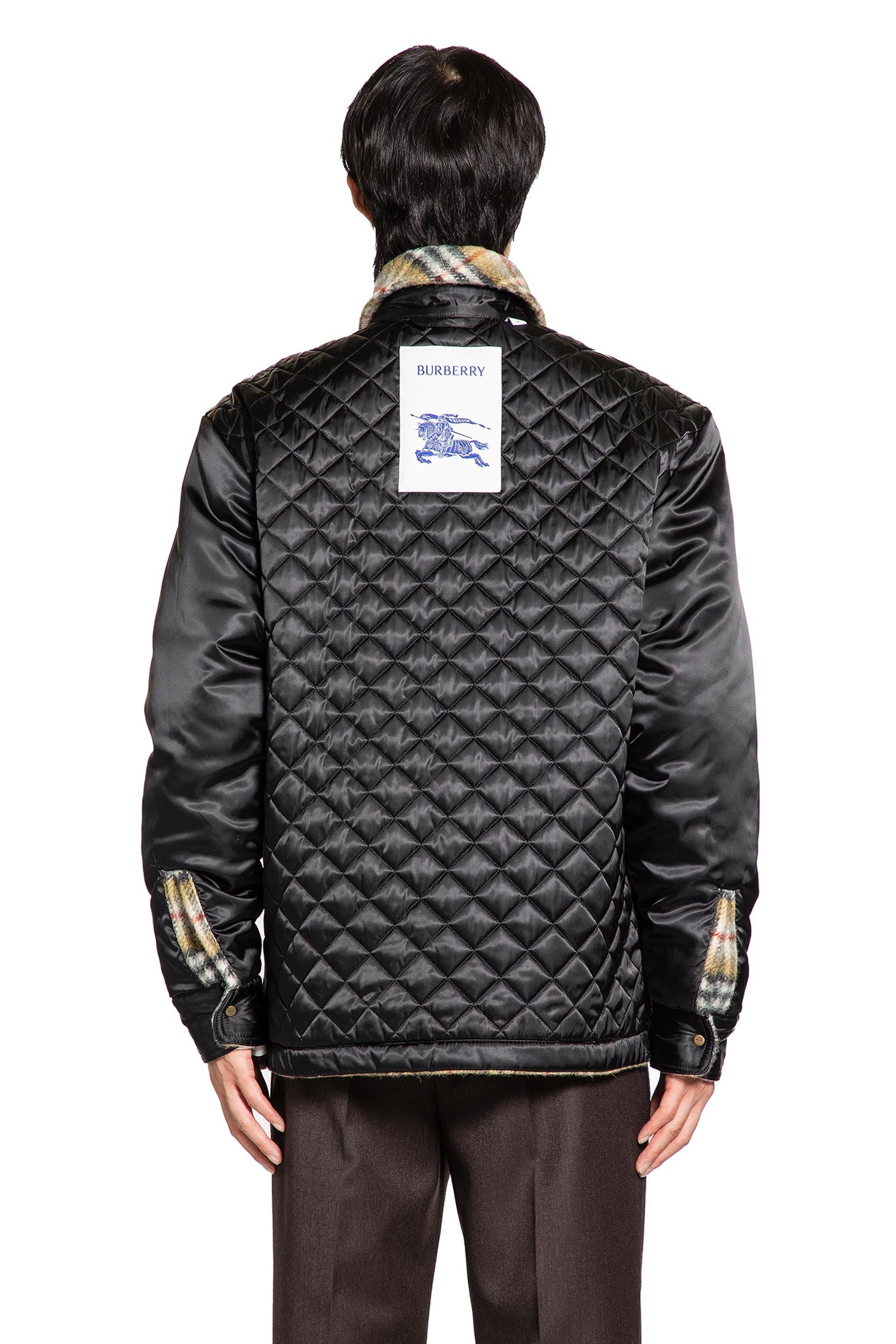 Check Wool Reversible Overshirt - 6