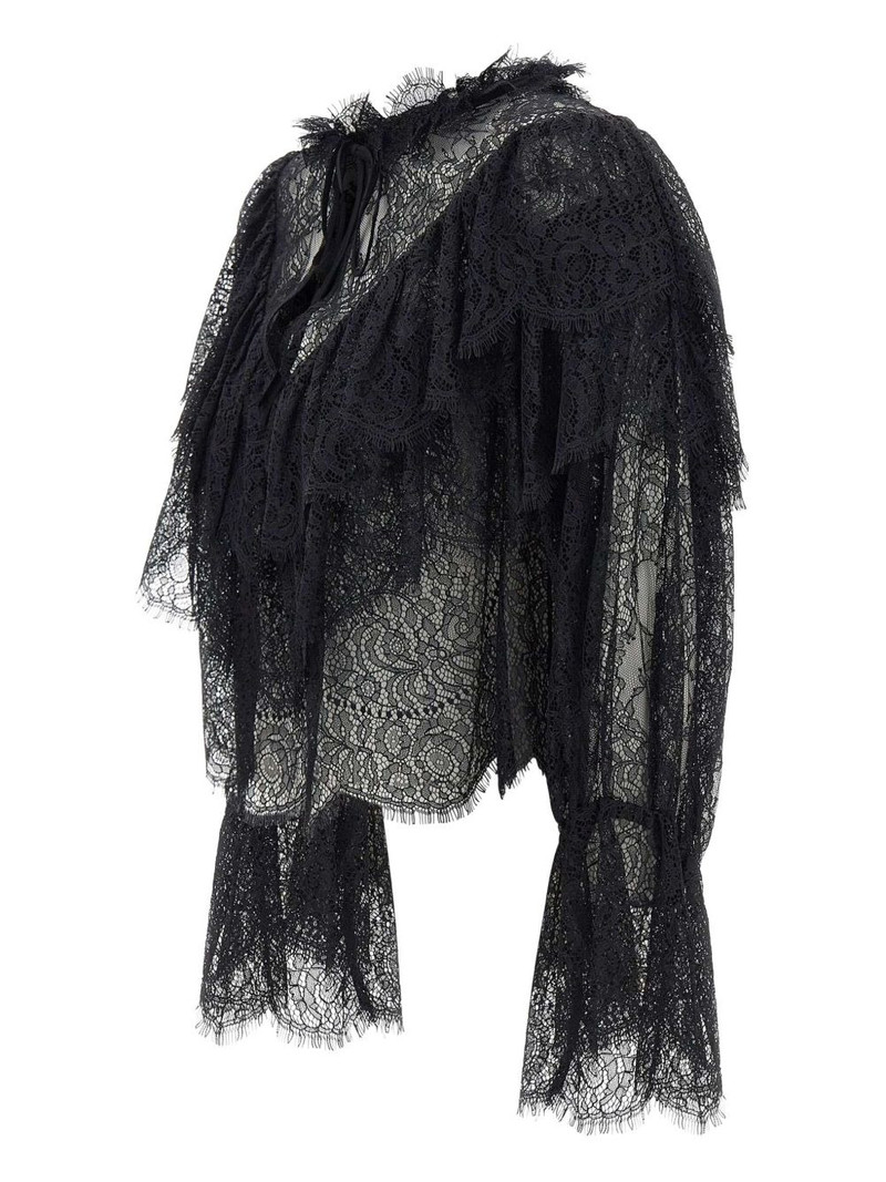 RIXO Faryn ruffled lace blouse outlook