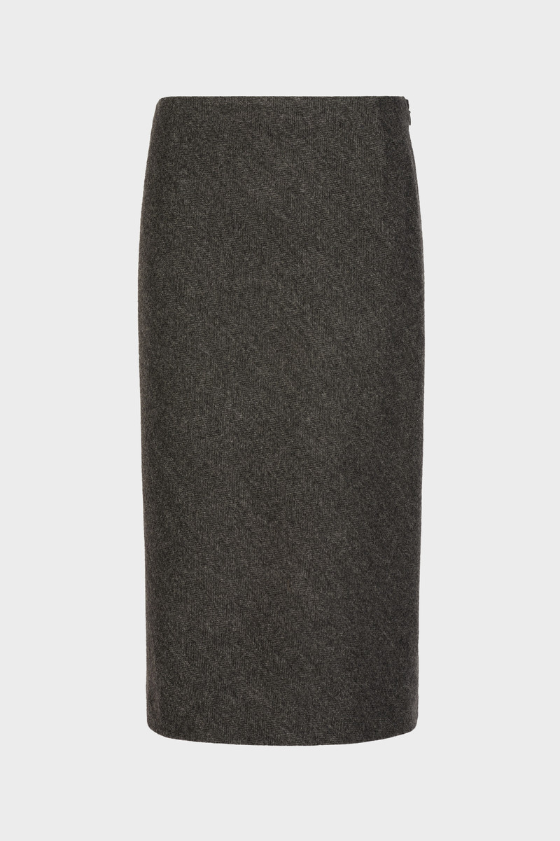 Herringbone A-Line Skirt 1