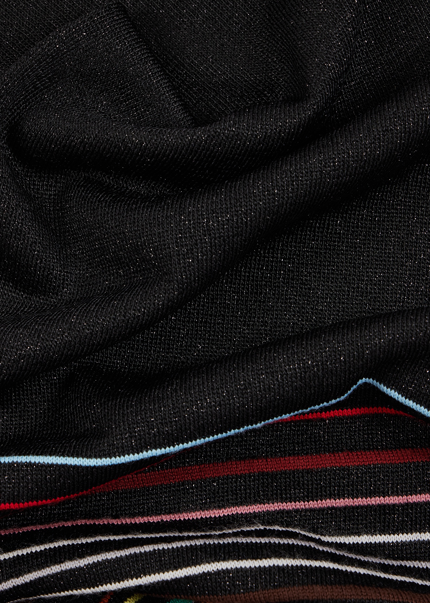 Women's 'Signature Stripe' Glitter Wool-Blend Scarf - 4