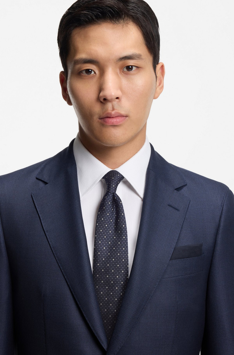 BOSS ITALIAN-SILK TIE WITH JACQUARD PATTERN outlook