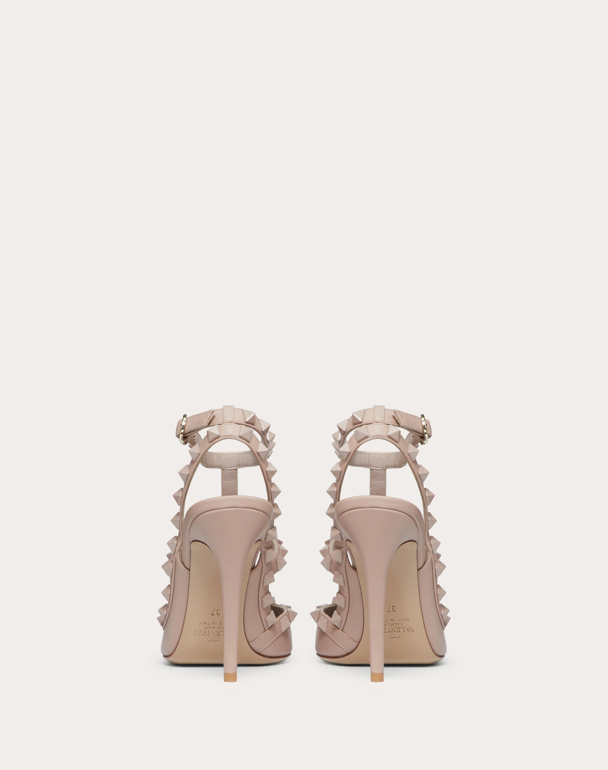rockstud ankle strap pump with tonal studs 65 mm