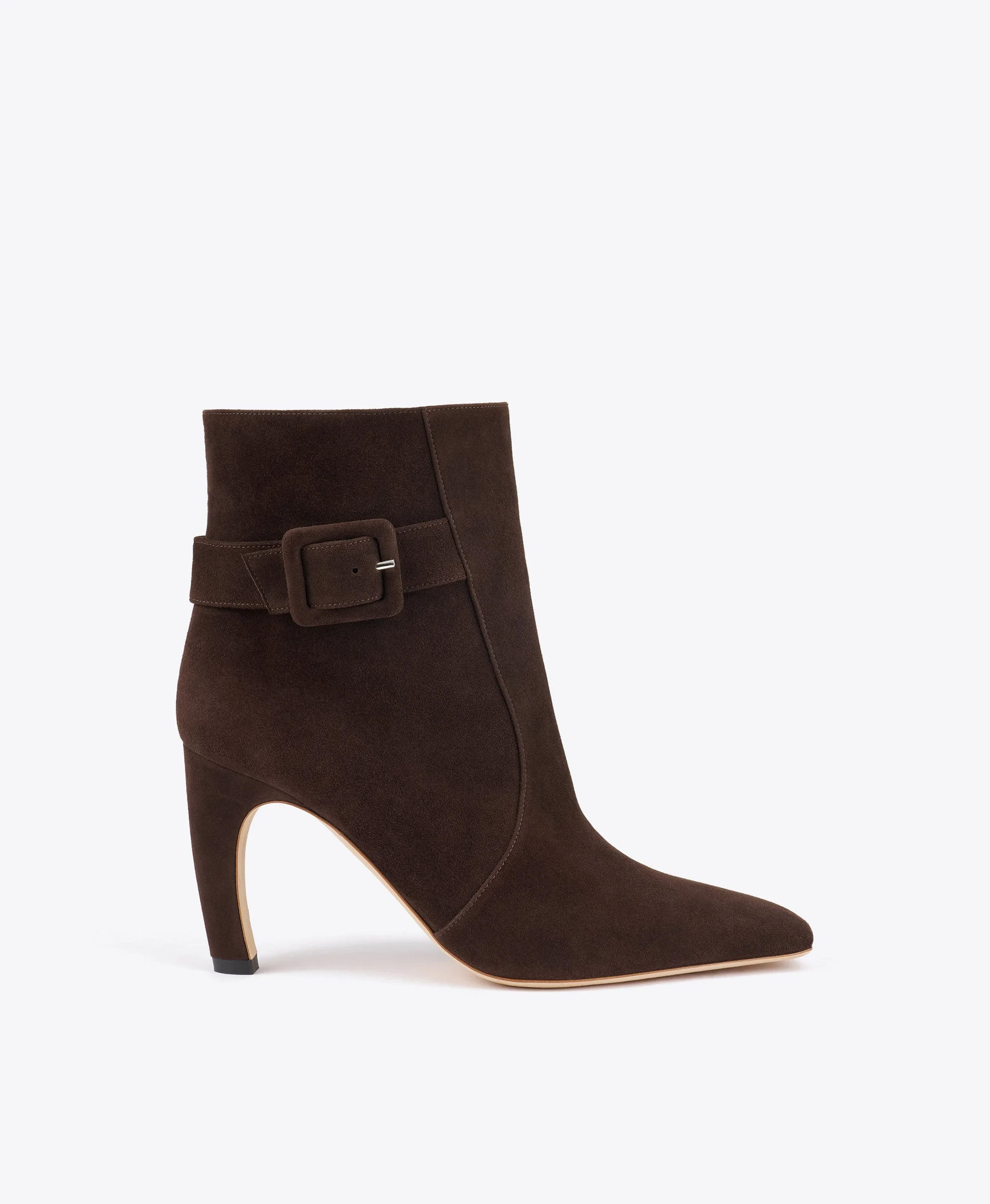 Rowan 90 Dark Brown Suede Ankle Boots - 1