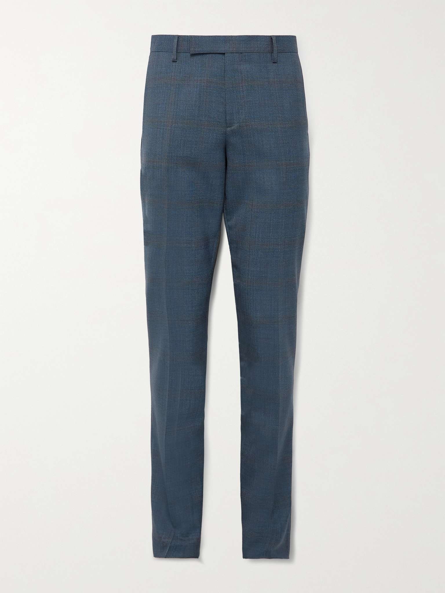 Slim-Fit Prince of Wales Checked Wool-Blend Suit Trousers - 1