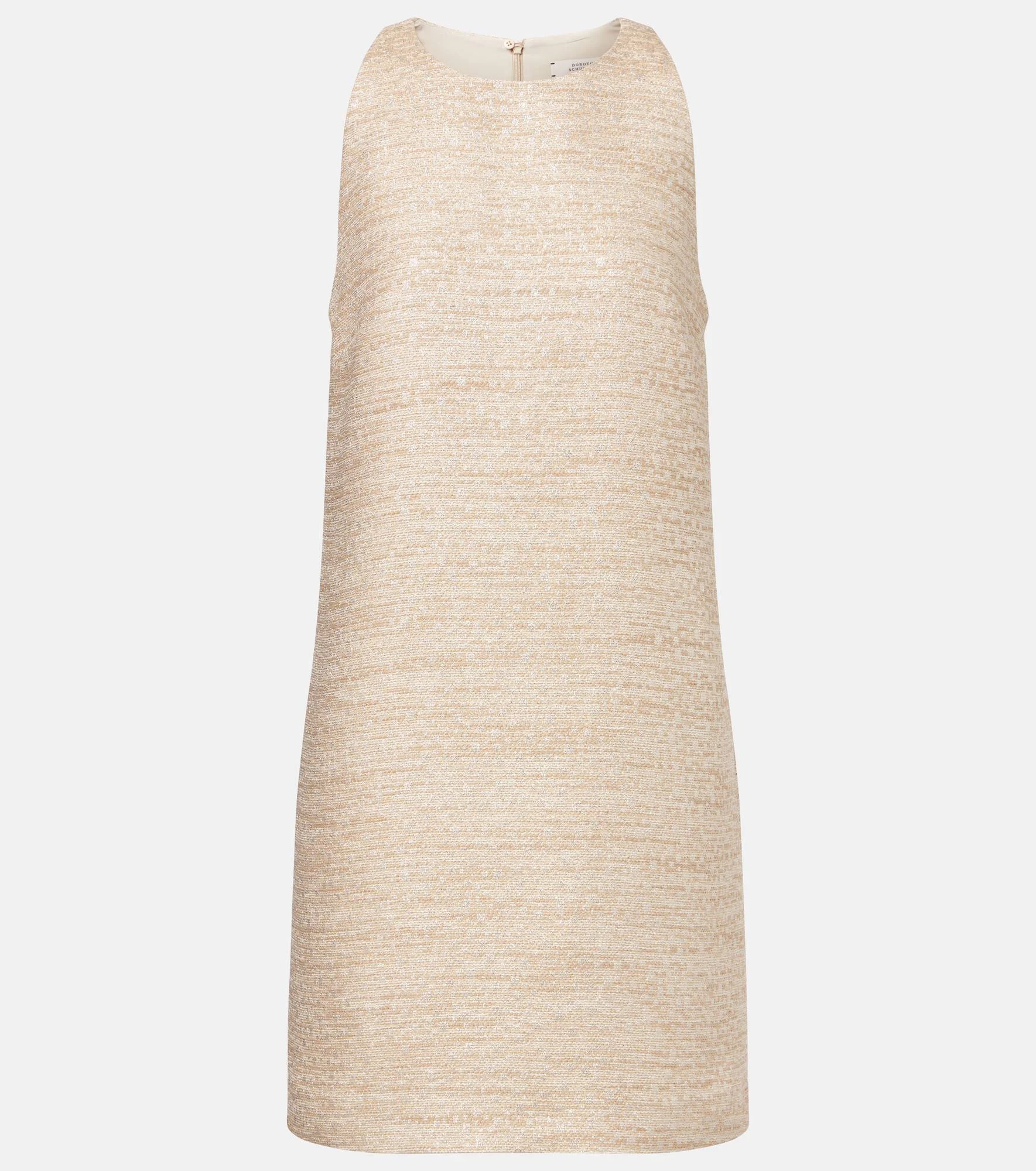 Shiny Coolness lamé tweed shift dress - 1