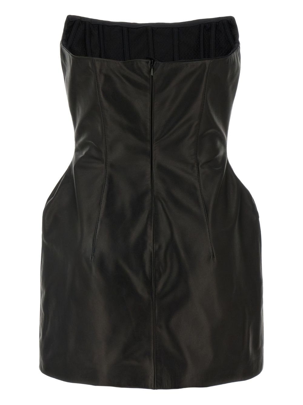 off-shoulder corset-style mini dress - 2