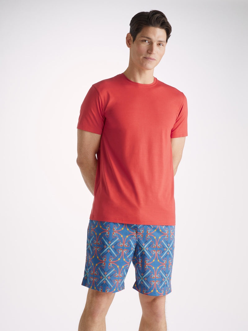 Men's T-Shirt Basel Micro Modal Stretch Paprika - 2