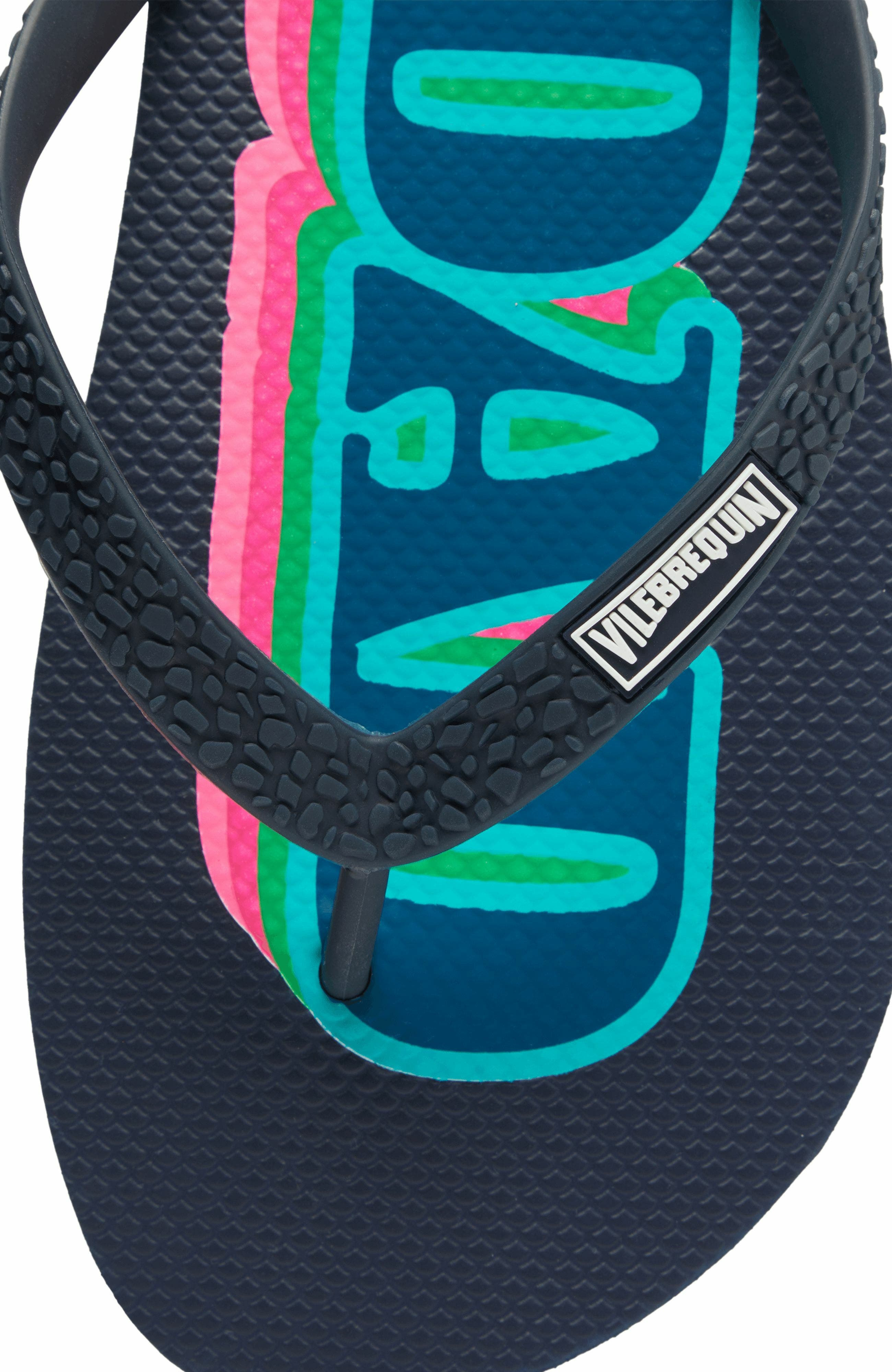 Vilebrequin Men's Dad and Son Flip Flops in Bleu Marine at Nordstrom - 3