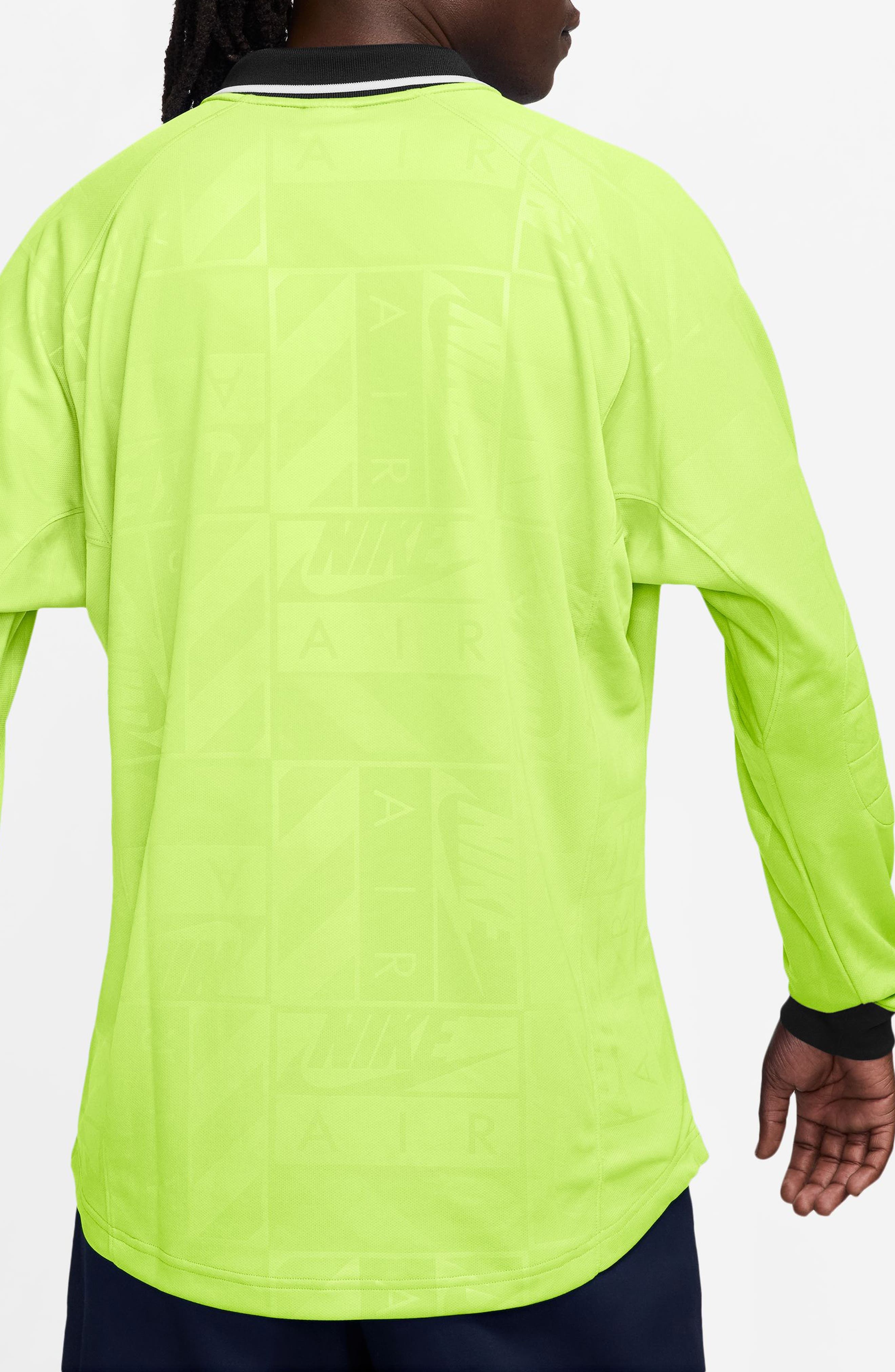 Nike Air Long Sleeve Mesh Jersey in 736 Ltlmtw/black at Nordstrom - 2