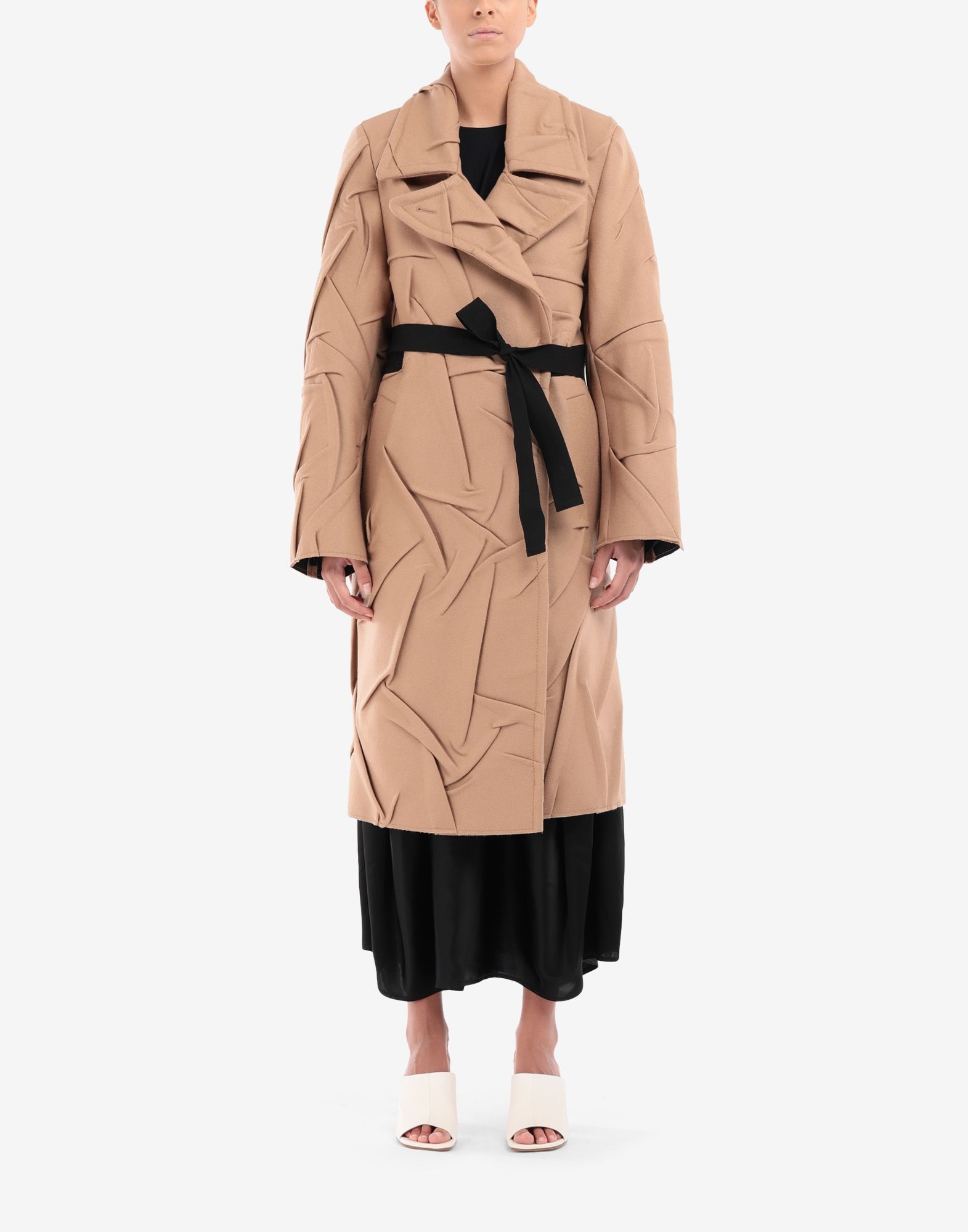 Crushed wool trench coat - 2