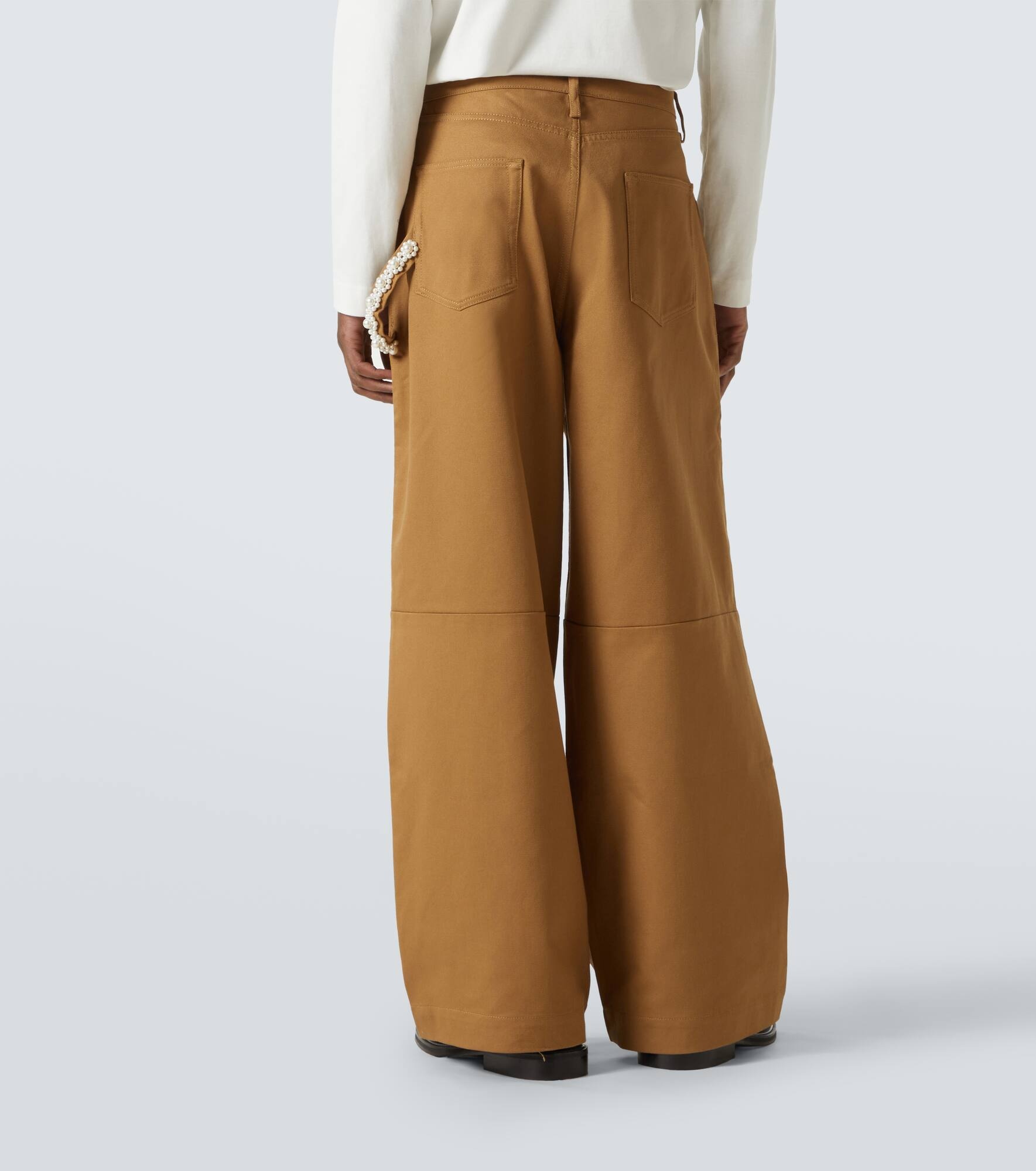 Embellished wide-leg jeans - 4