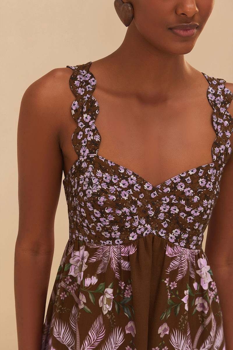 Brown Palm Dream Lenzing™ Ecovero™ Euroflax™ Maxi Dress 3