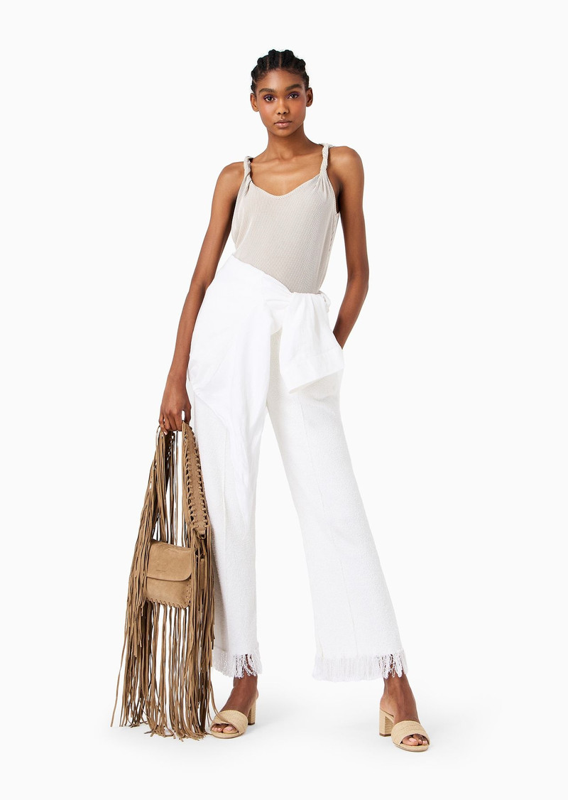 La Prima fringed suede bag 9