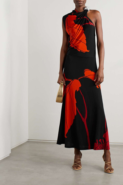 Johanna Ortiz + NET SUSTAIN Guardiana Del Poder asymmetric embellished floral-print stretch-jersey maxi dress outlook