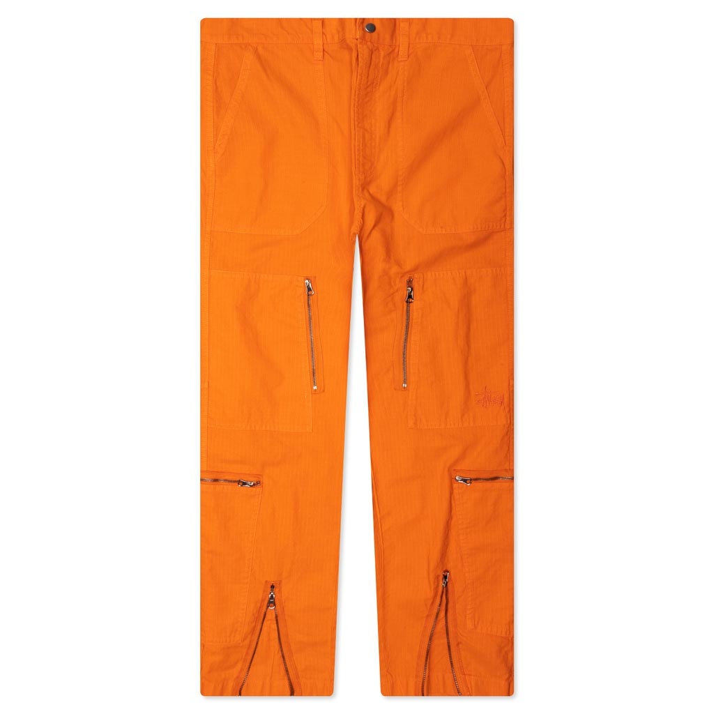 FLIGHT PANT RIPSTOP PIGMENT DYED - ORANGE - 1