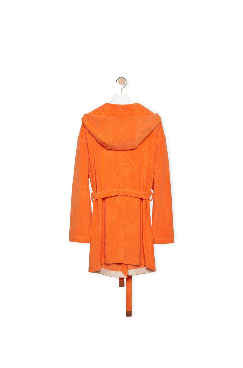 Loewe Anagram jacquard coat in cotton outlook