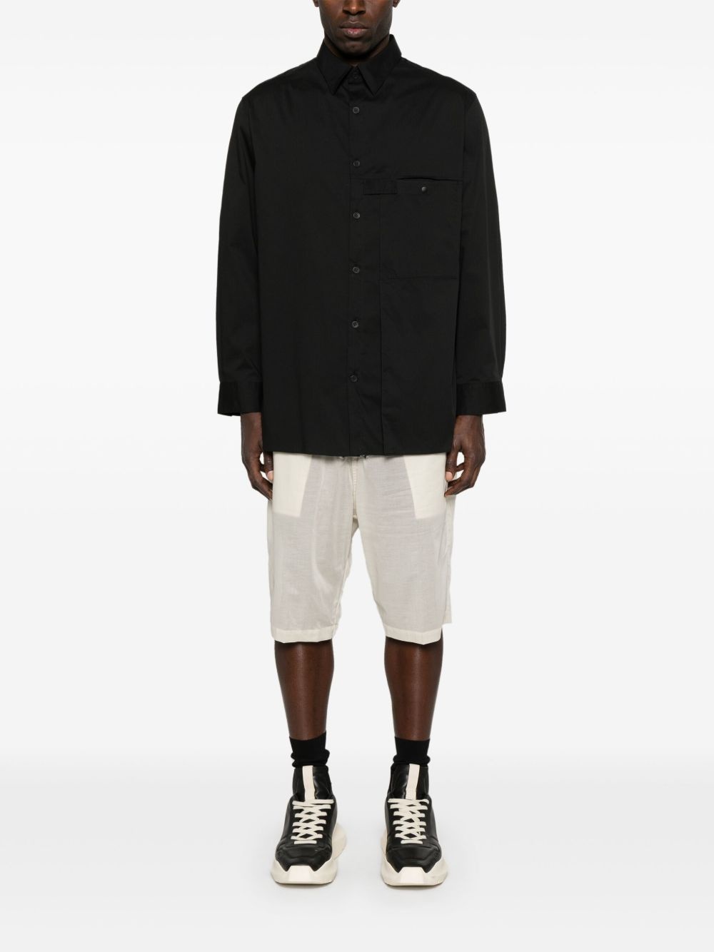 pleated pocket shirt - 2
