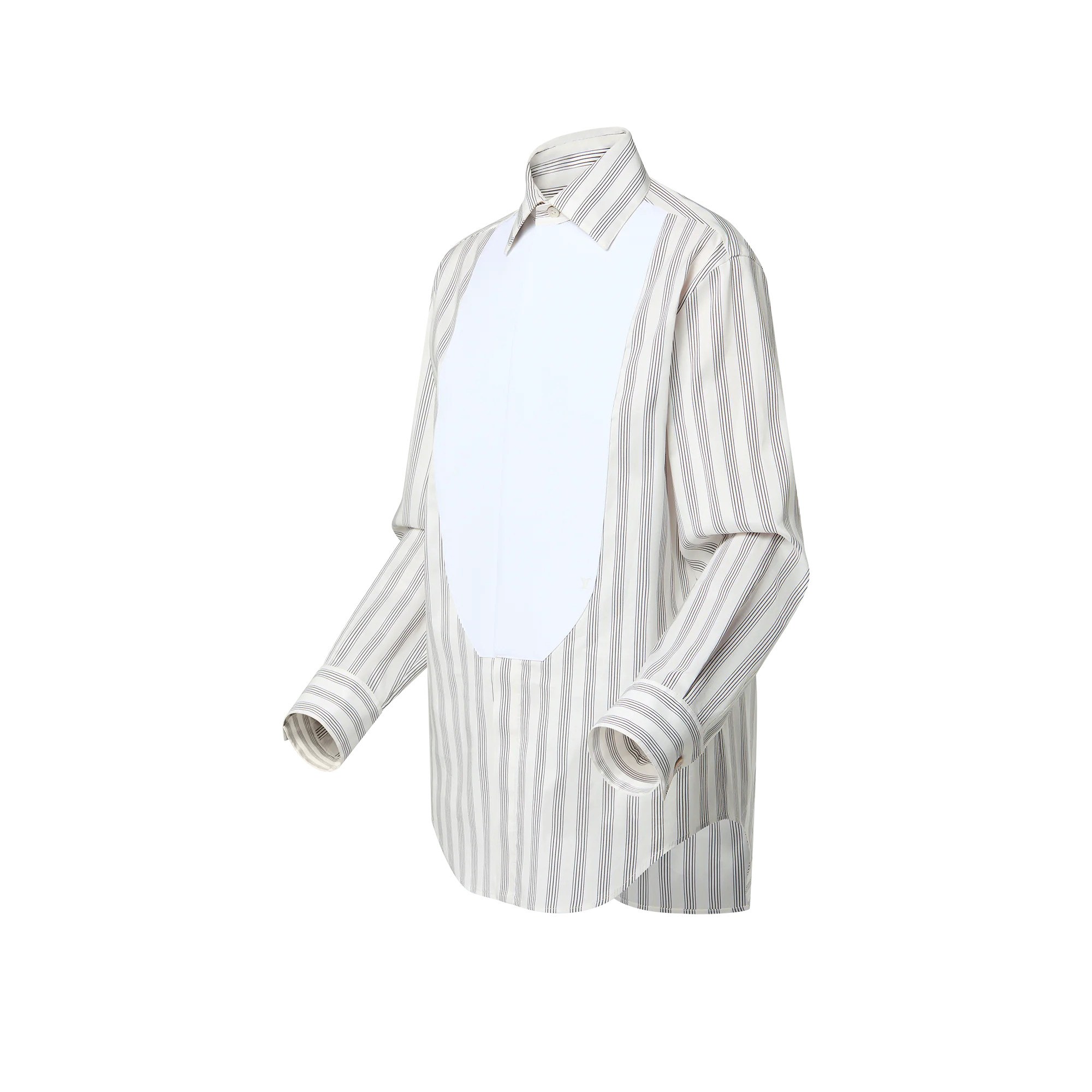 Striped Bib Shirt - 2