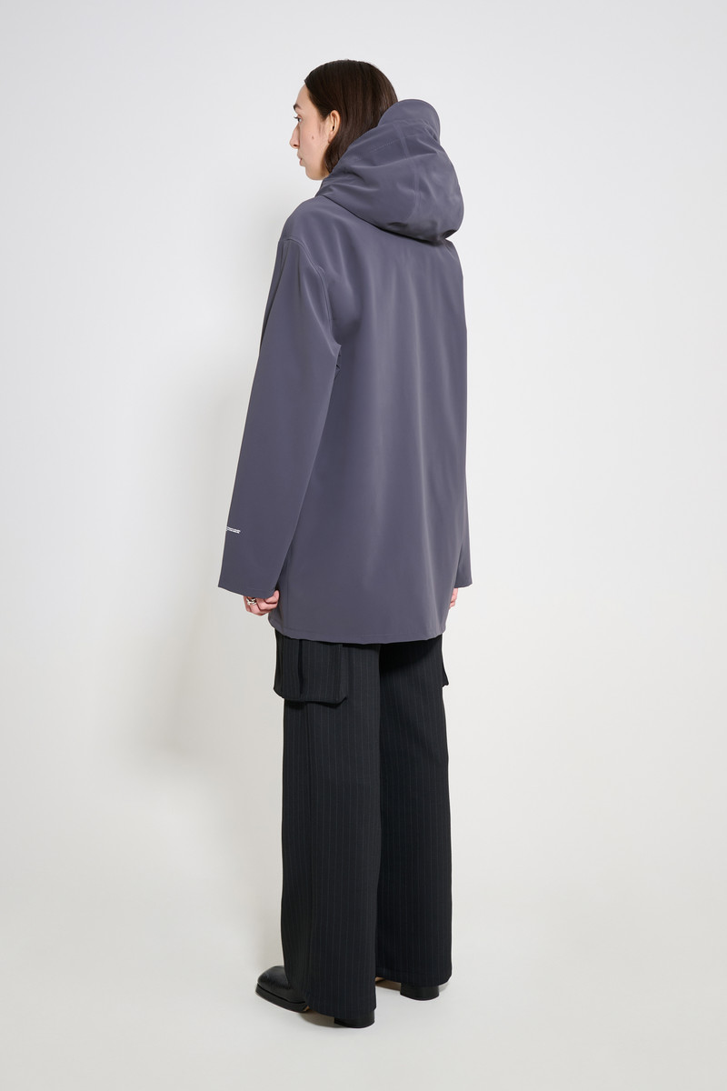 Stutterheim Stockholm Patch Raincoat Mystic Blue outlook