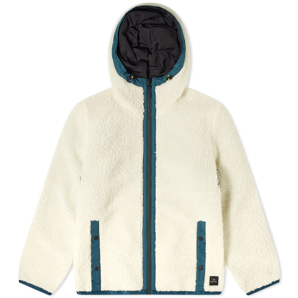 Paul Smith Reversible Sherpa And Nylon Fleece Jacket - 1