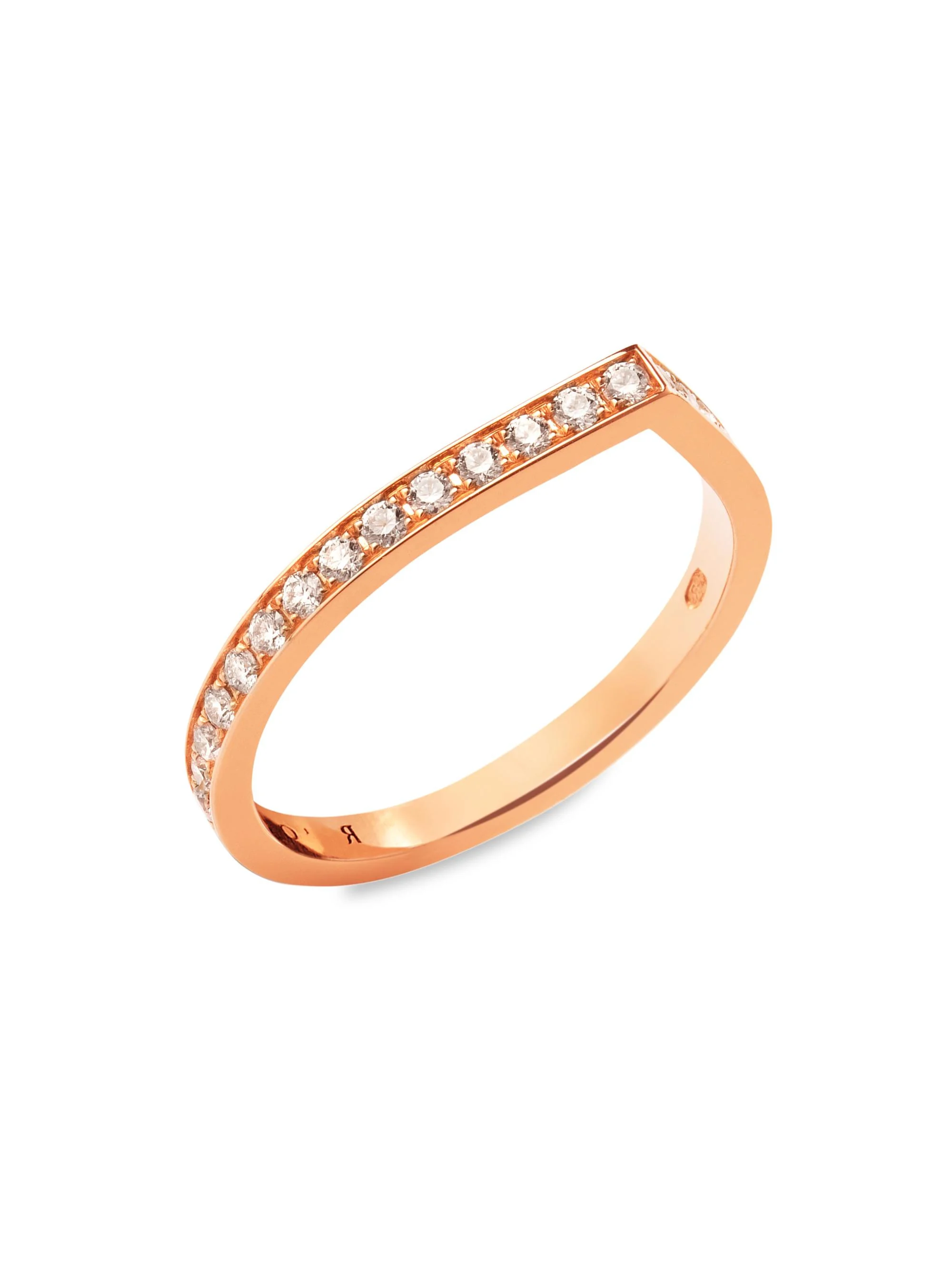 Women's Antifer 18K Gold & 0.47 TCW Diamond Ring - Pink Gold - 1