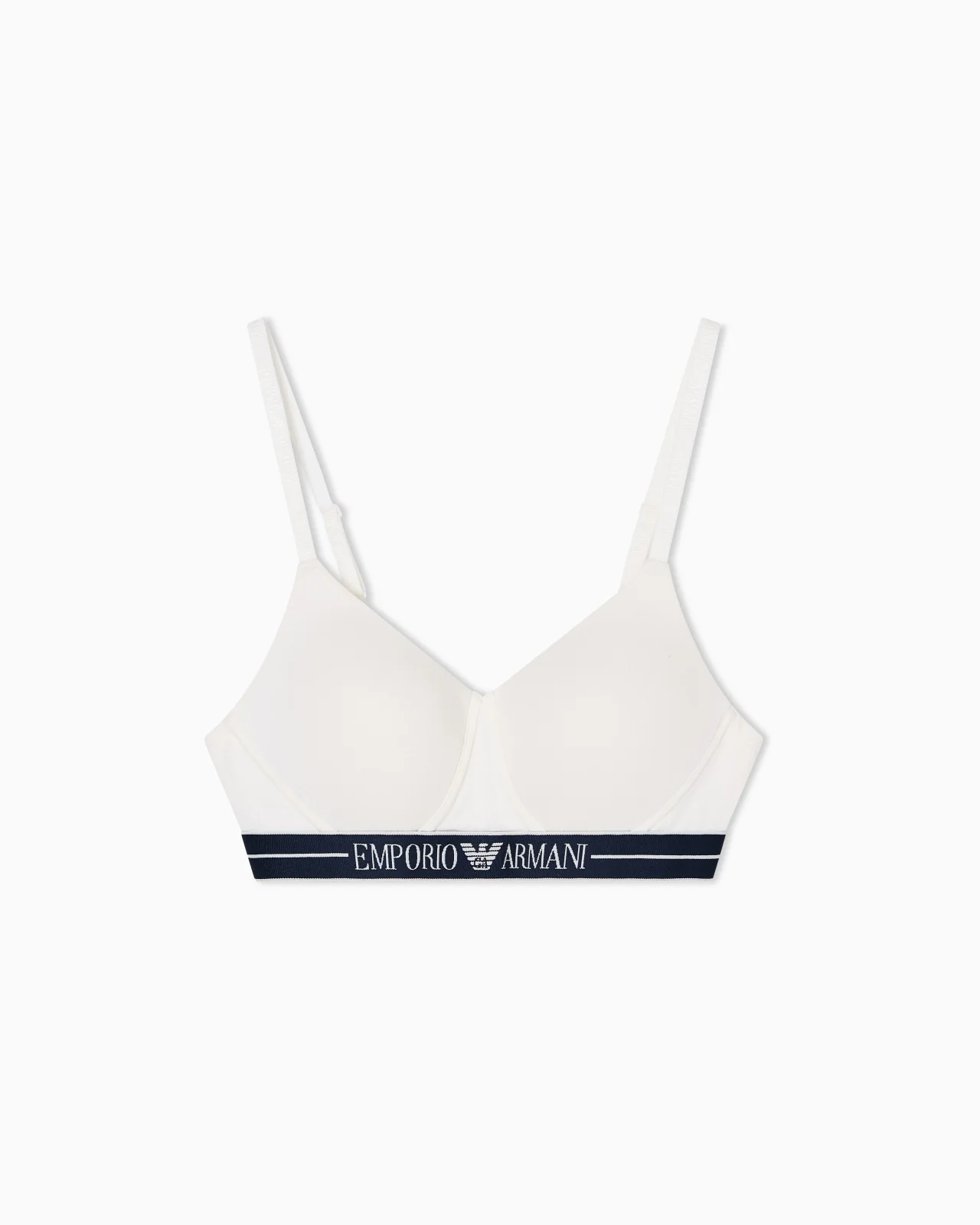 ASV ORGANIC-COTTON PADDED BRALETTE WITH LOGO UNDERBAND - 1
