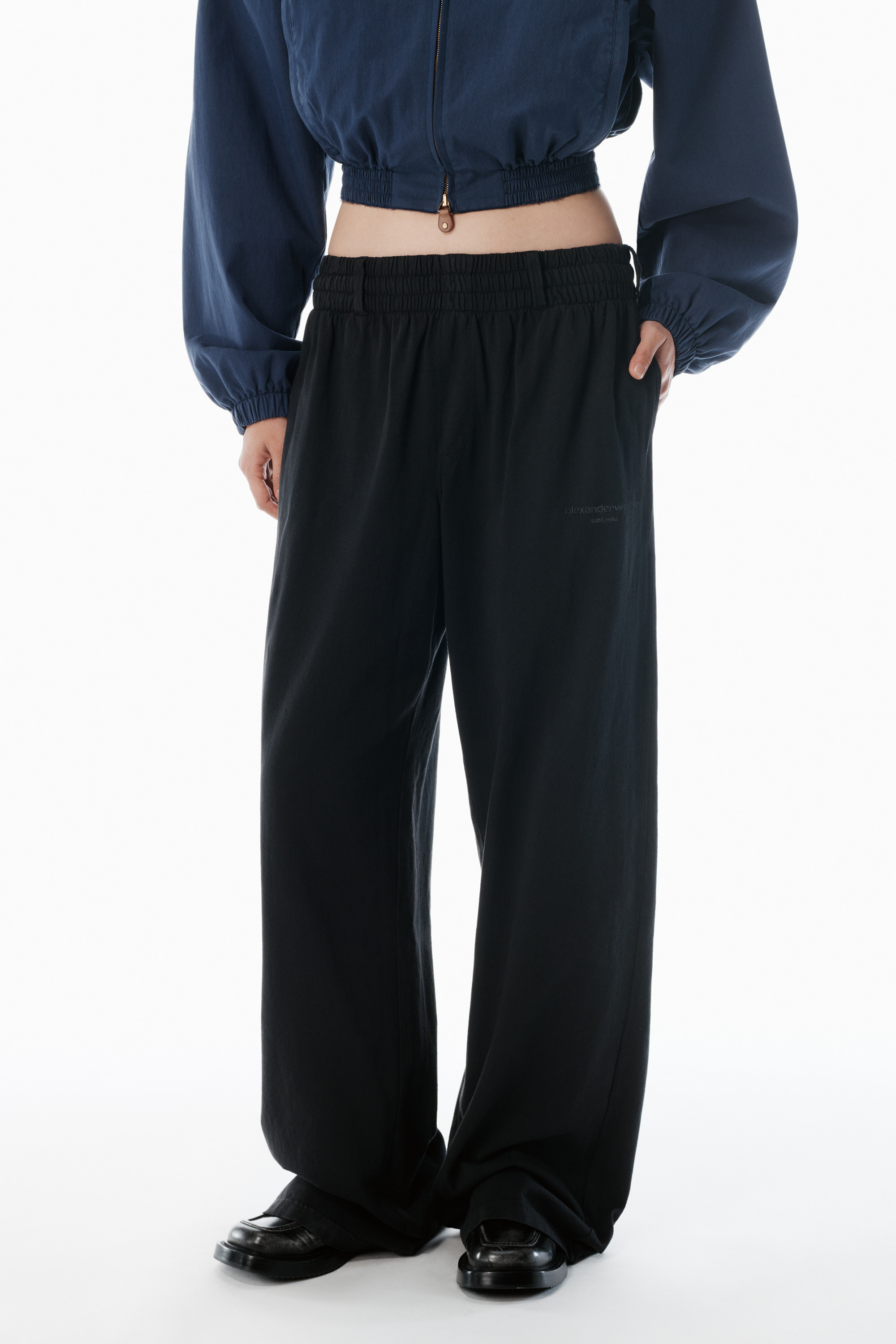 Black Cotton-Jersey Sweatpants - 3