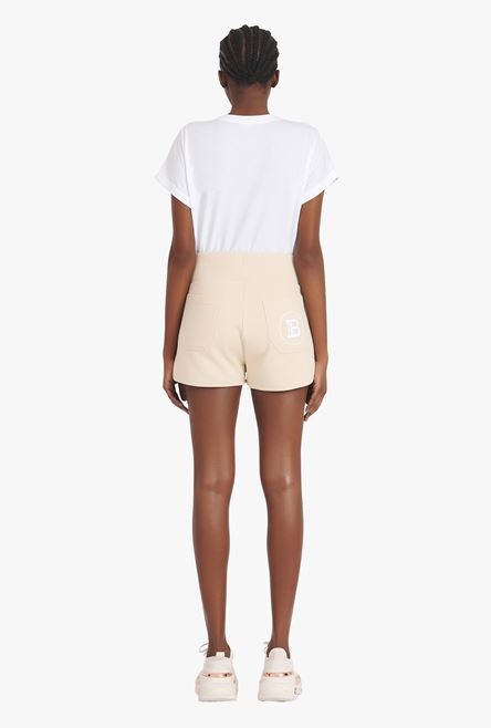 Exclusive - Beige cotton shorts - 3