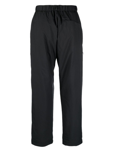 snow peak buckle-fastening straight-leg trousers outlook