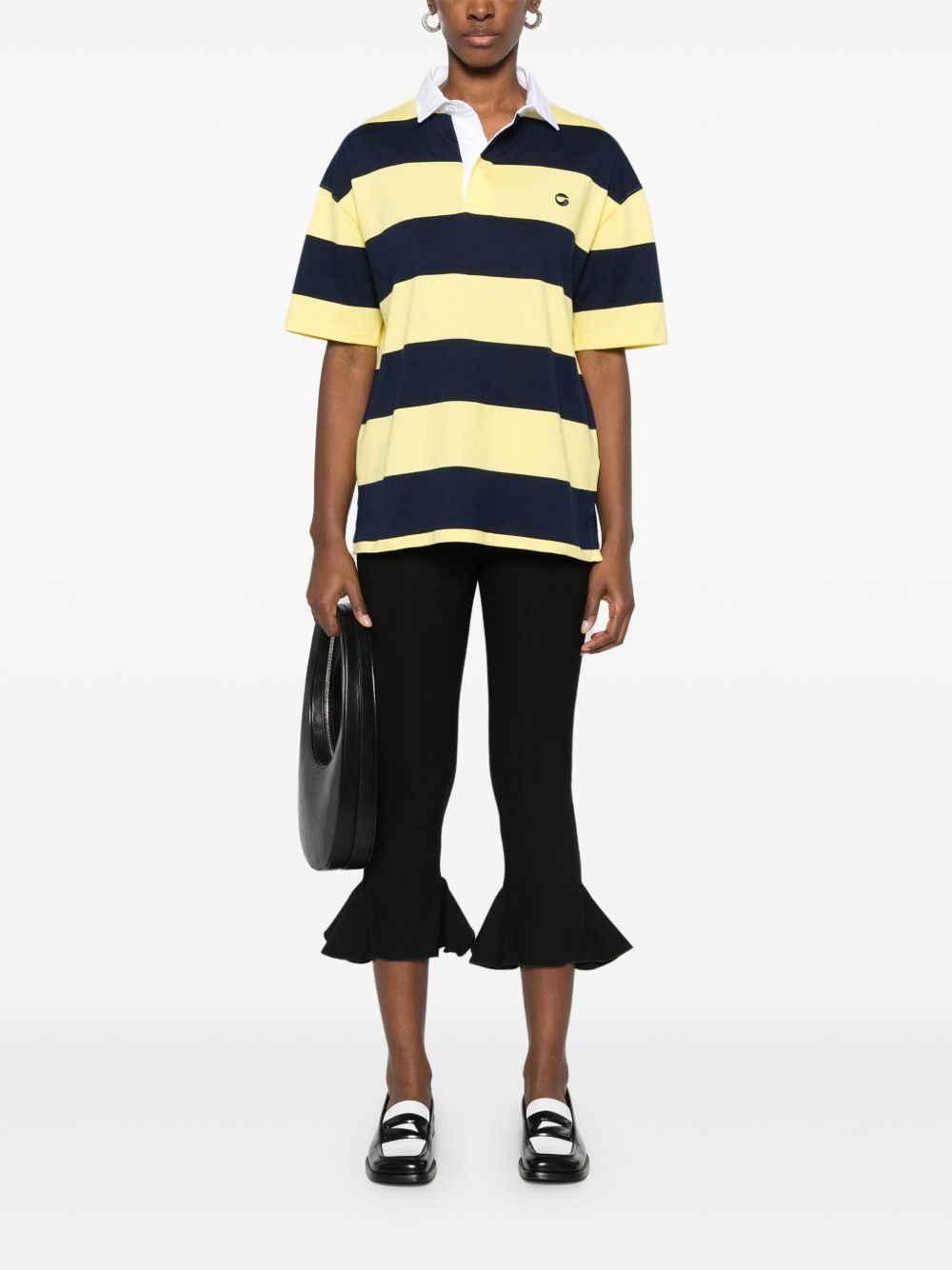 striped polo top - 2