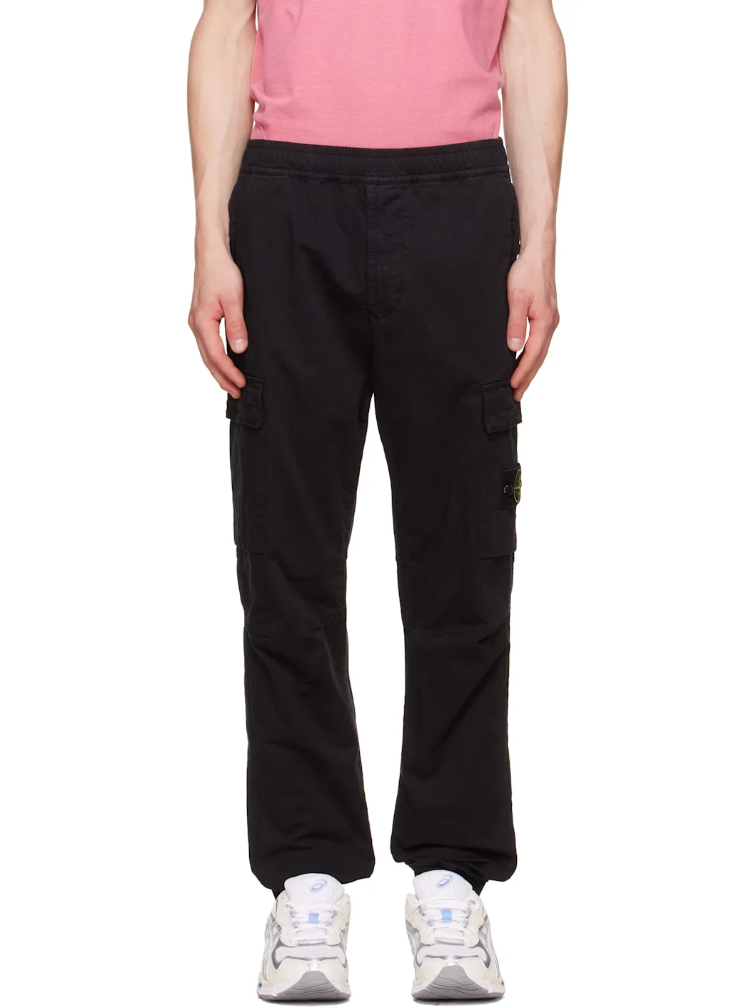 Black 3100031 Stretch Organic Twill Cargo Pants - 1
