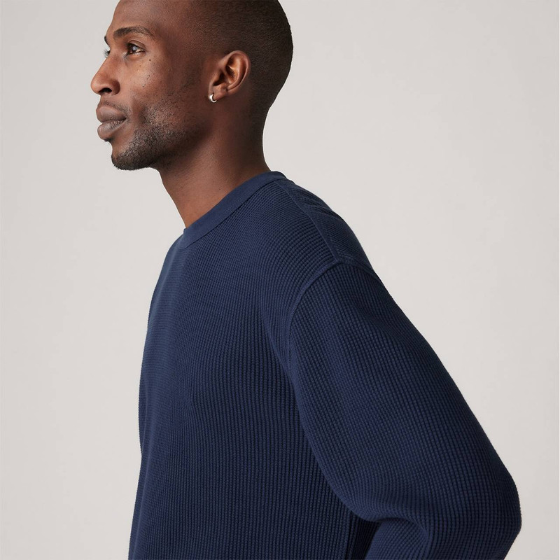 LONG SLEEVE RELAXED THERMAL T-SHIRT 5