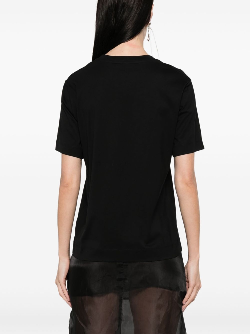 flower-embellished T-shirt - 4