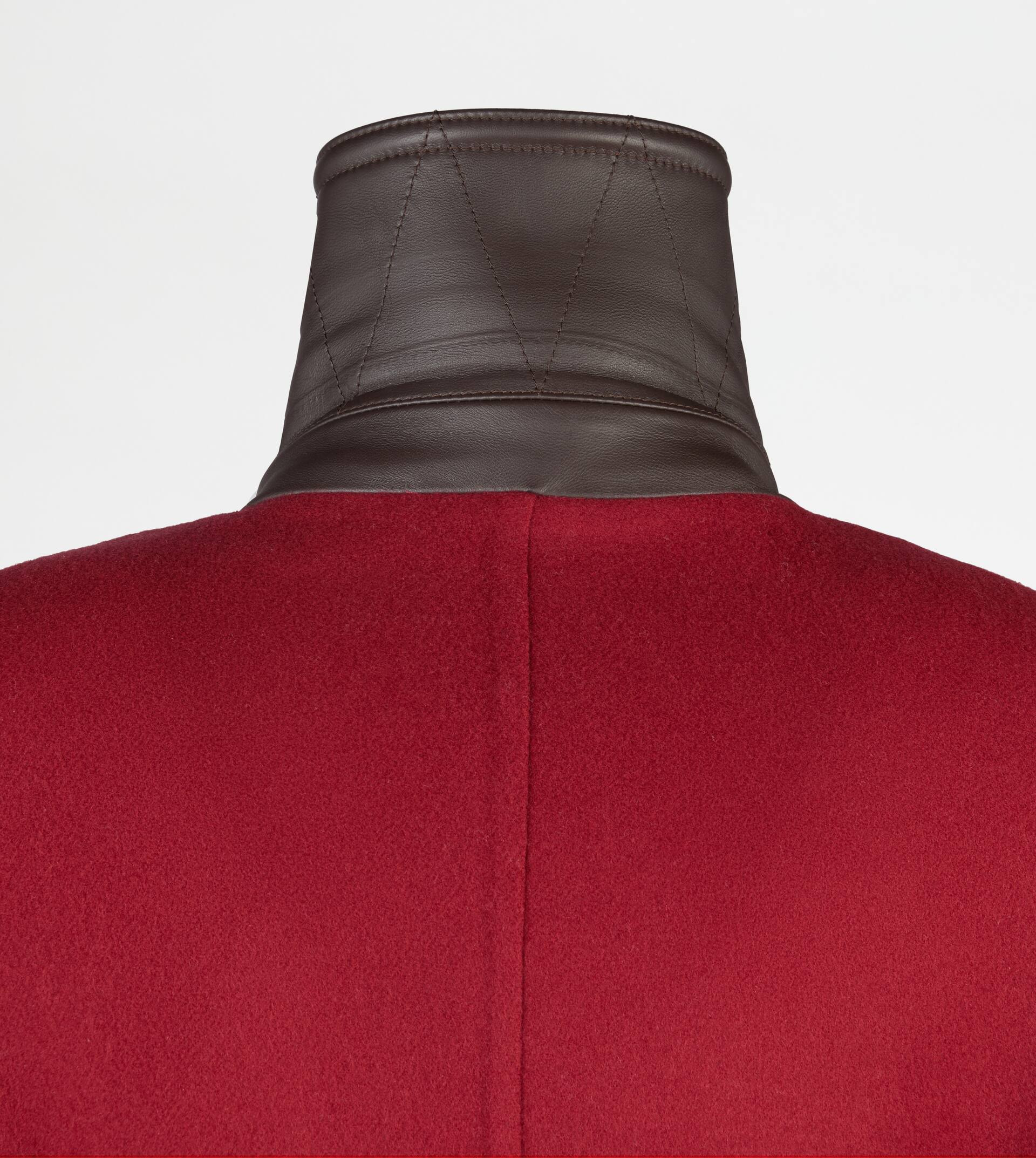 COAT IN WOOL - RED - 8
