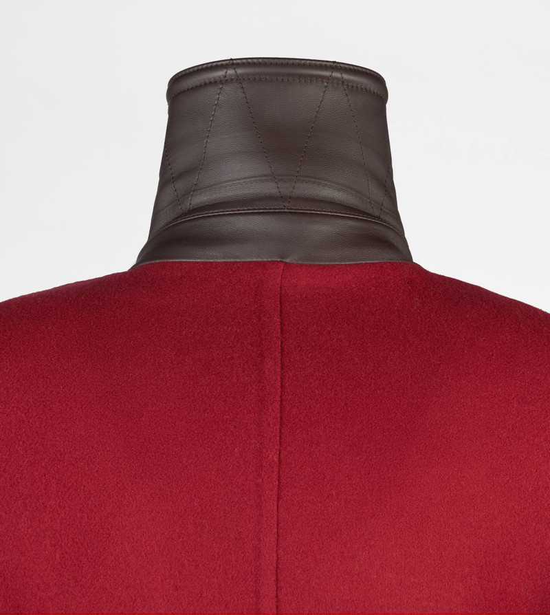 COAT IN WOOL - RED 8