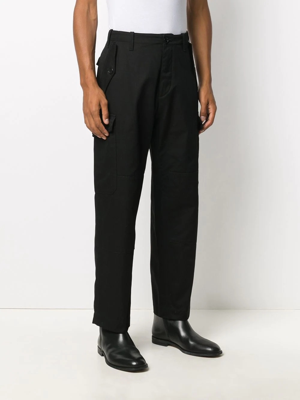 straight-leg cargo trousers - 3