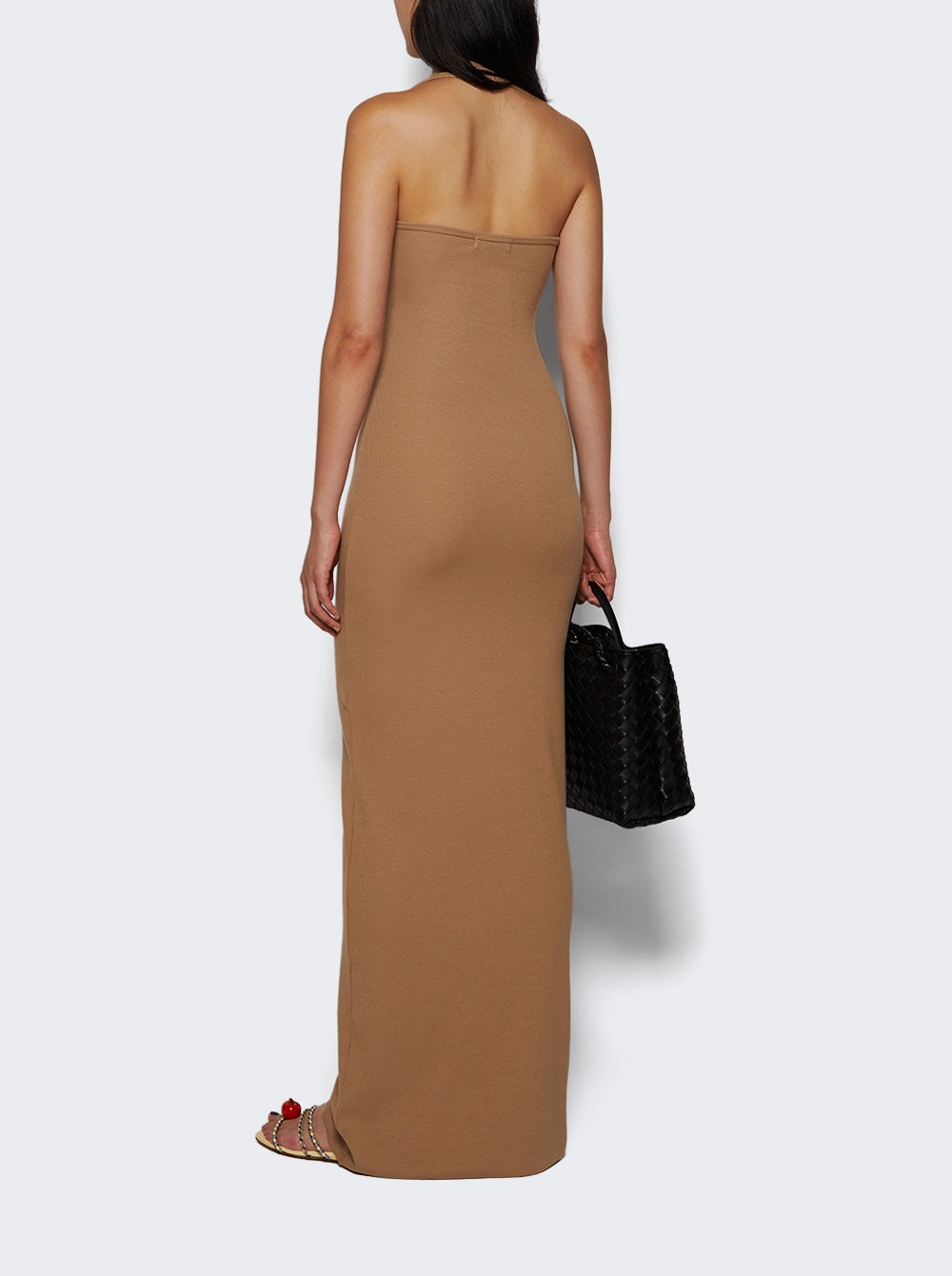 Halter Maxi Dress Taupe - 4