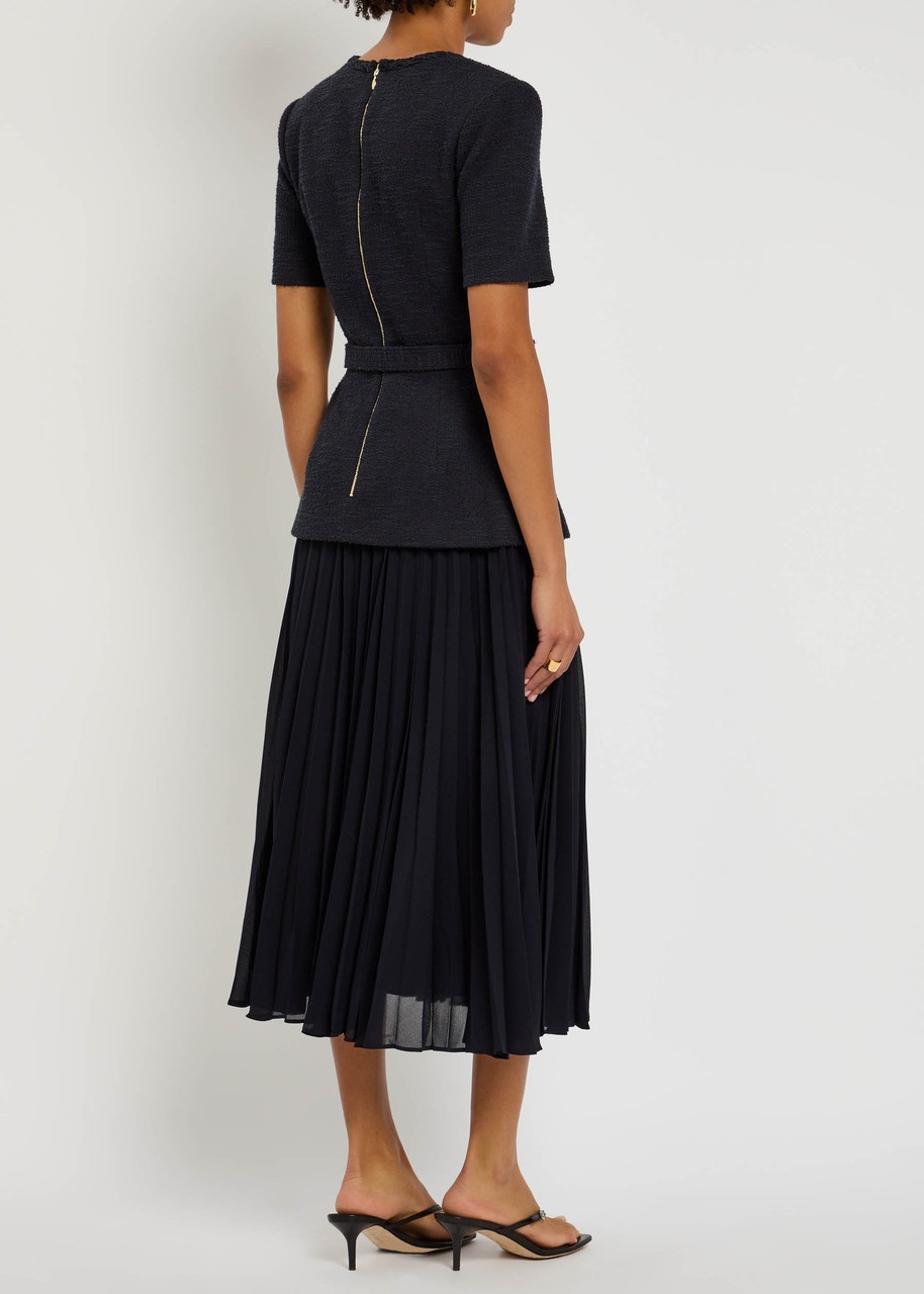 Rebecca Vallance Jonie Layered Tweed Midi Dress - 3