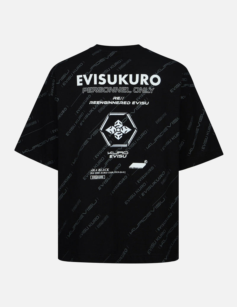 EVISU Monogram Logo Print T-Shirt outlook