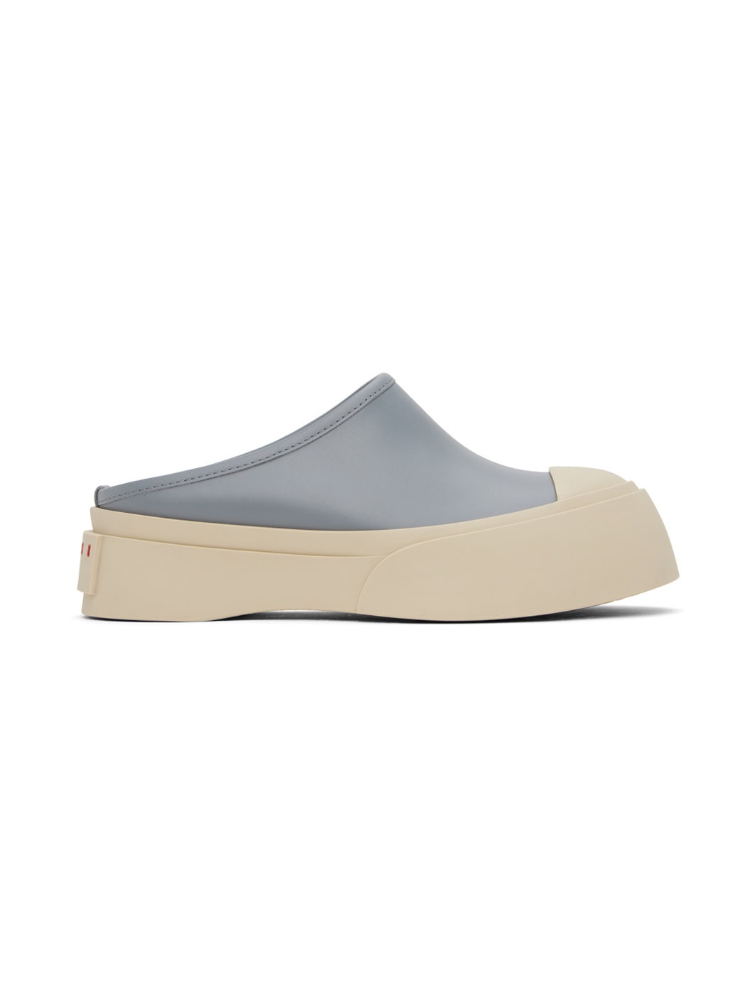 Blue Leather Pablo Sabot Slippers - 1