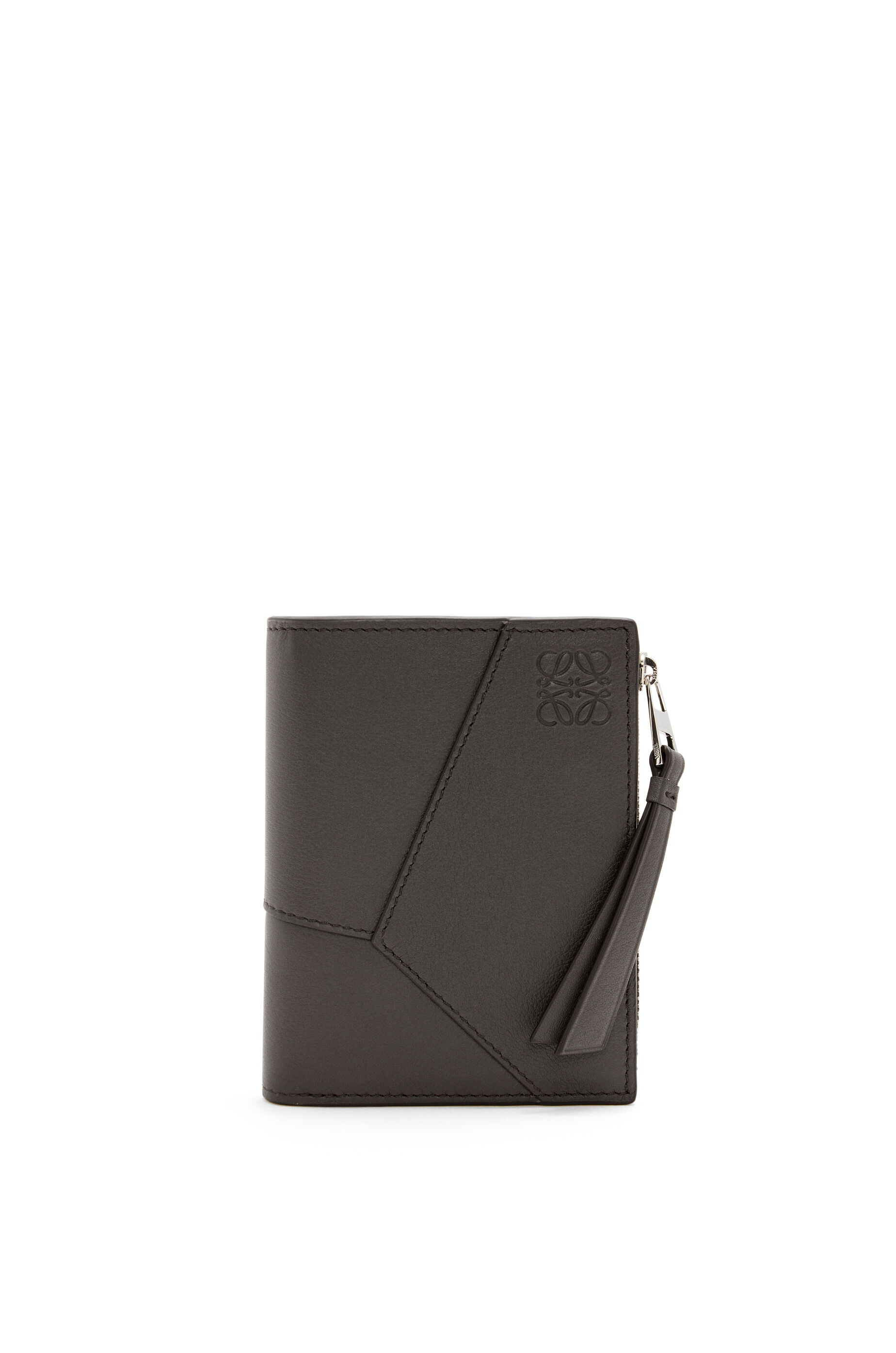 Puzzle slim compact wallet in classic calfskin - 1