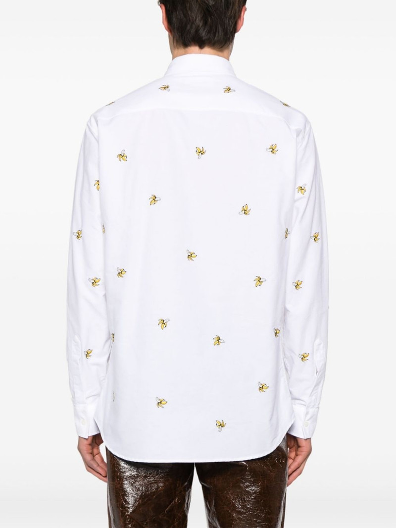 fruit-embroidered cotton shirt 4