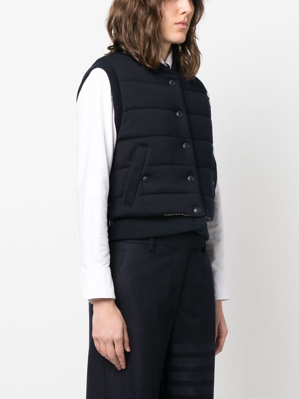 4-Bar stripe reversible vest - 3