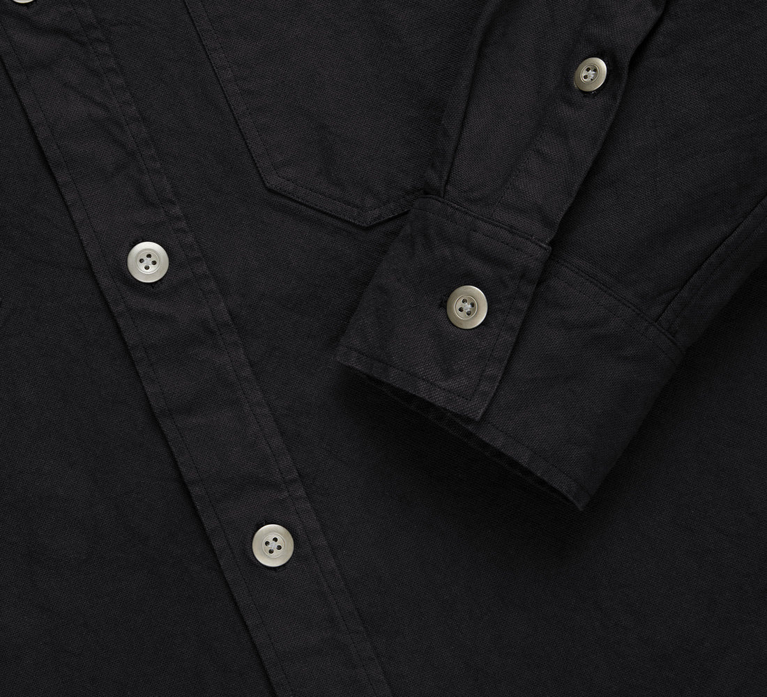 Utility Shirt - Black Canvas - 4