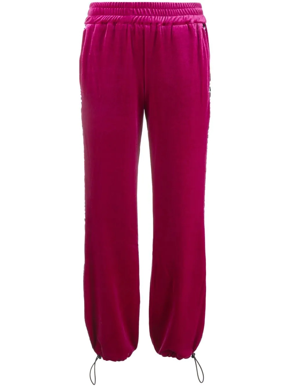 logo-tape track pants - 1
