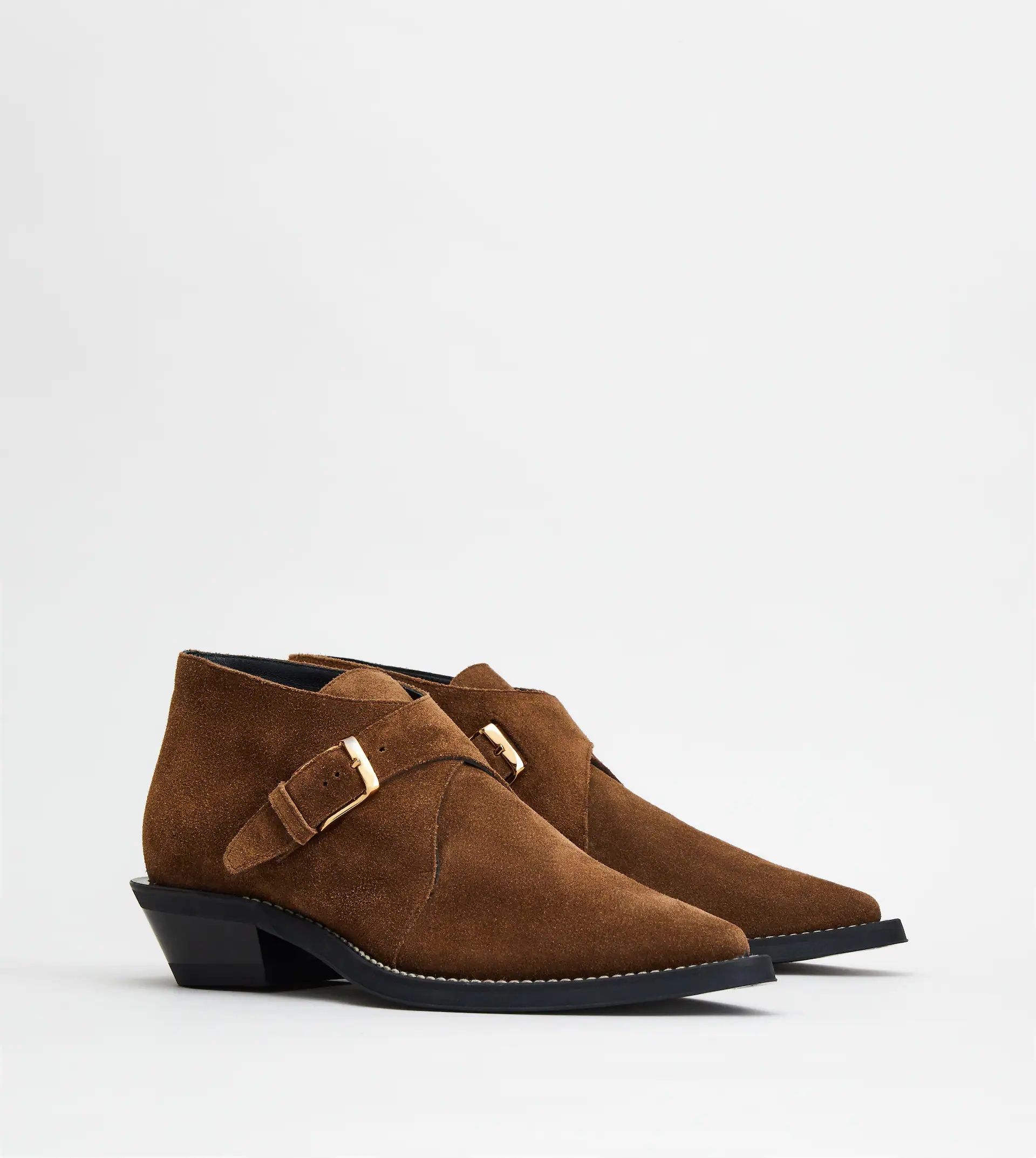 MONKSTRAPS IN SUEDE - BROWN - 2