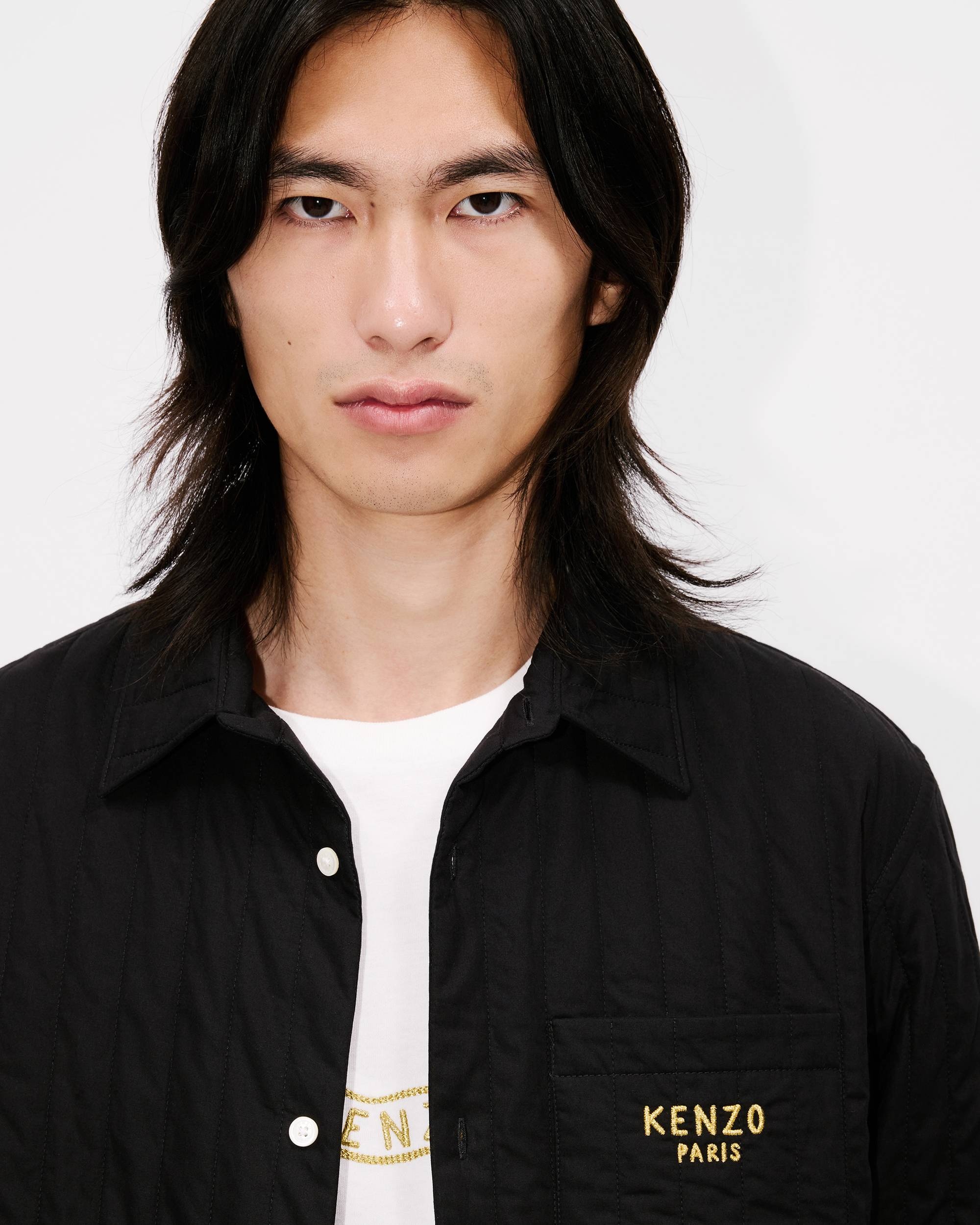 'Lunar New Year' genderless quilted padded overshirt in cotton poplin - 11