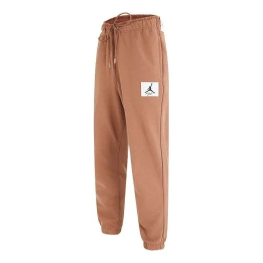 Men's Air Jordan Essentials Statement Casual Sports Knit Long Pants/Trousers Autumn Khaki DA9813-256 - 1
