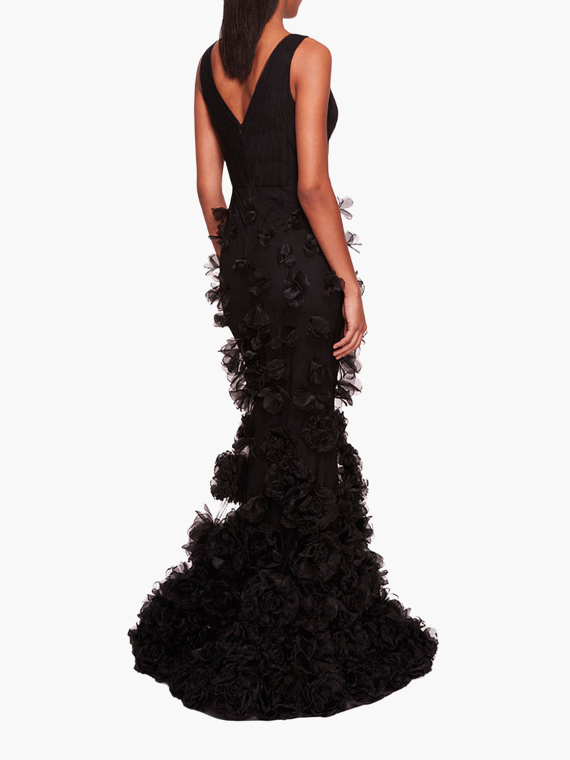 Marchesa TULLE ROSETTE GOWN outlook