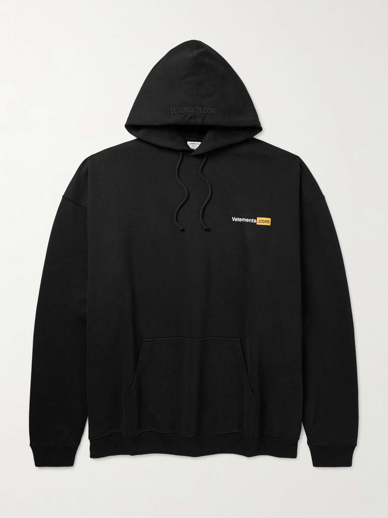 Logo-Print Cotton-Blend Jersey Hoodie - 1
